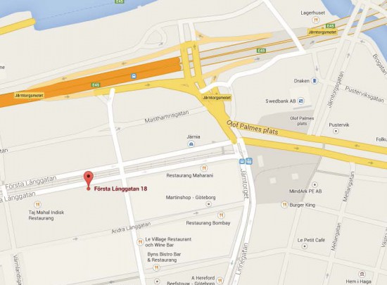 Karta Första långgatan 18